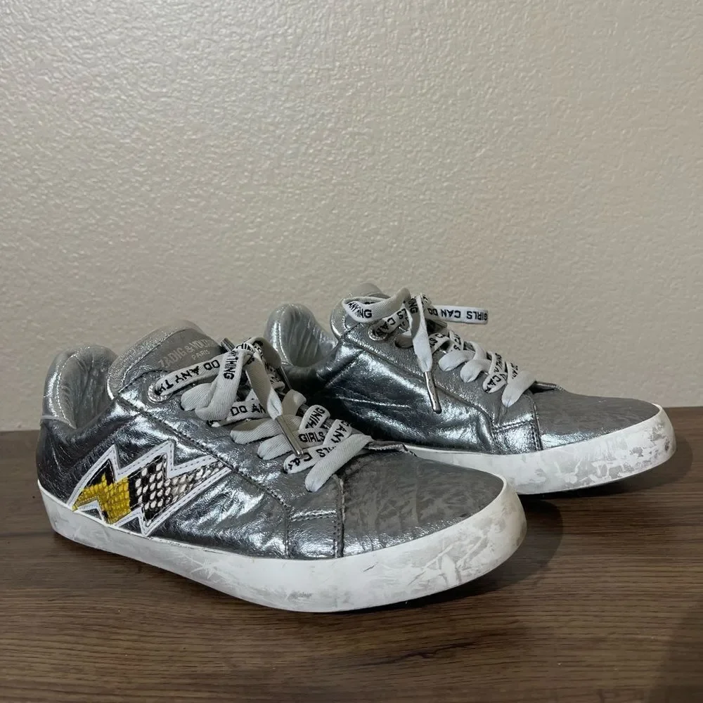 Zadig & Voltaire Silver Sneakers